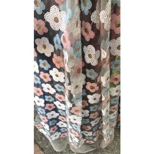 Nigerian Lace Fabrics High Quality 3D Lace Fabric SYJ-3272 African French Embroidered Net Fabric