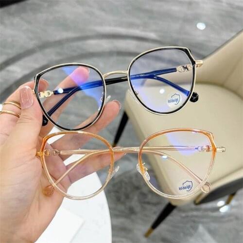 NEW Anti-Blue Eyeglasses Fashion Women & Men Optical Glasses Personality Cat Eye Spectacles Oversize Frame Eyewear