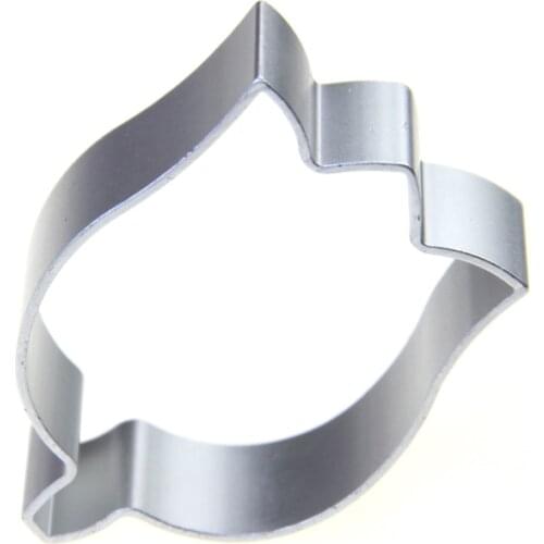 Tulip Stereoscopic Cookie Cutter Aluminum Alloy Biscuit Kitchen Baking Cake Fruit Knife Embossing Printing Tools