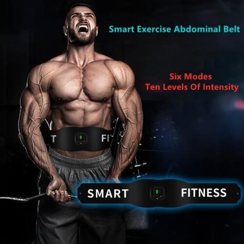 Rechargeable Waist Trainer Modeling Body Shaper Belt Weight Loss Unisex Abs Stimulator Electronic Abdominal Muscle Training Belt
