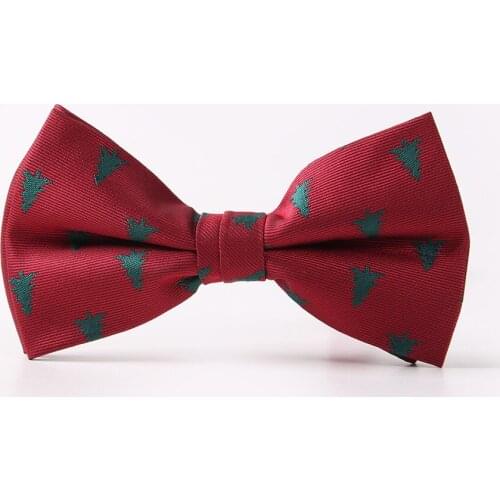 Christmas bow ties for men Christmas tree snowflake candy canes pattern bow tie Women Fashion Butterfly Party Wedding Cravat