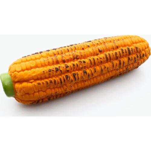 Pet supplies latex corn vocal toy simulation roasted corn molar bite-resistant dog toy，Q228