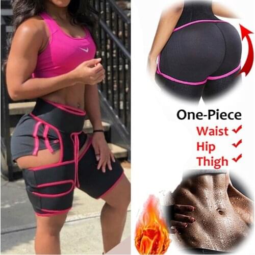 Thigh Trimmer Leg Shapers Slimming Belt Waist Trainer body shaper Sweat Shapewear Fat Burning girdles for women tummy shaper