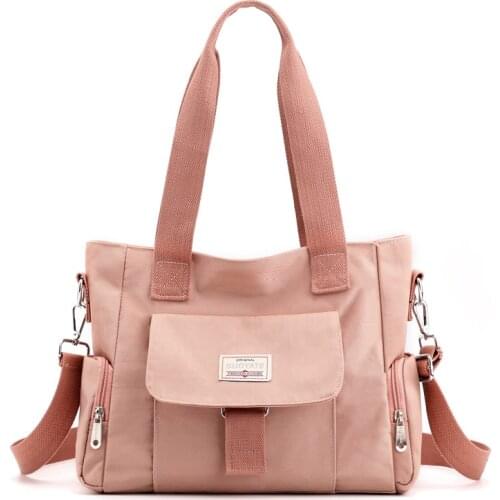 Waterproof Nylon Handbags Fashion Women Shoulder Bag Large Capacity Crossbody Tote Bag Casual Messenger Mommy Bag