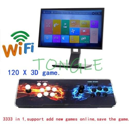 WIFI Pandora Saga Box 3333 in 1 Save Function Multiplayer Joysticks and Buttons Retro Arcade Games Console support 3P 4P