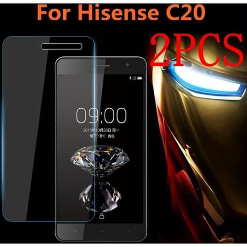 2PCS Original Full Glue Tempered Glass For Hisense C20 Screen Protector protective film For Hisense C20 C20S KingKong II Glass
