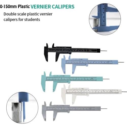 0-150mm Caliper Measure Double Scale Sliding Gauge Eyebrow Ruler Tattoo Permanent Vernier Caliper Ruler Tool Measuring Ruler