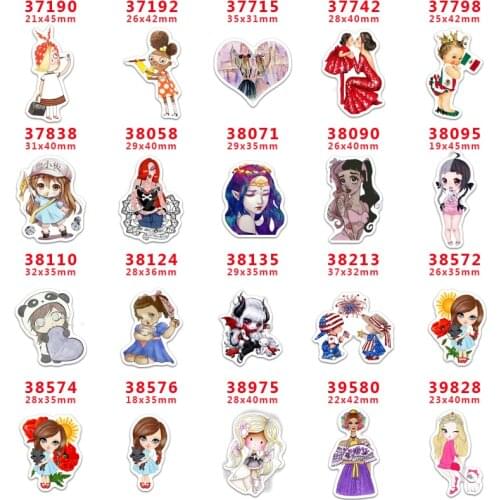 10 Pcs Cartoon Planar Resin Cabochons PR37190