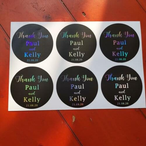 100PCS Silver Laser Customized Text Logo, Holographic Sticker,Person Stickers ,Custom You compay logo Lables,Label Adhesive