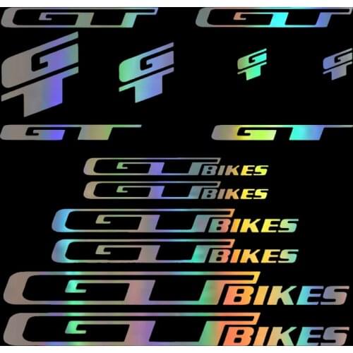 14pcs/ kit for GT Die-cut Decal Sticker sheet (cycling, mtb, bmx, bike, frame) - V3