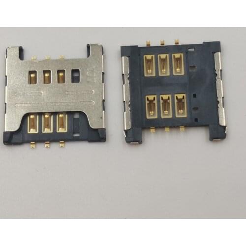 2Pcs Reader Sim Card Socket For Samsung Galaxy I9000 S5360 I9220 N7000 3520 S6358 S8600 S5690 I9001 Slot Tray Holder Connector