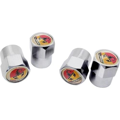 Abarth For Fiat 500 Punto Stilo Bravo Ducato Freemont 124 600 Panda Siena Palio 500x Car Wheel Tire Valve Caps Cover Accessories