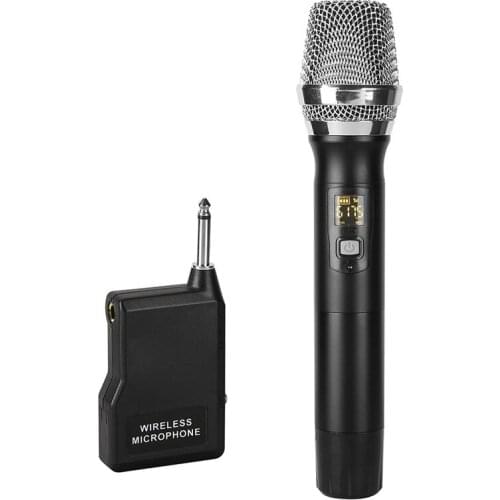 Wireless Microphones Handheld Microphone Output Mini Portable Receiver PA Speaker Party Church Meeting Playing Use
