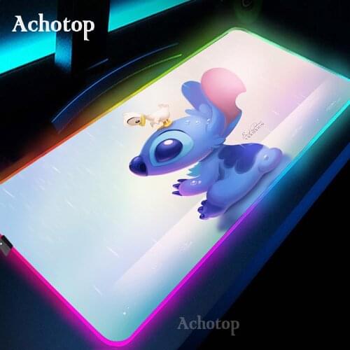 RGB Large Mousepad Gaming Mouse Pad Gamer Mouse Mat Stich Computer LED Backlit XXL Carpet Surface Mause Pad PC Keyboard Desk Mat