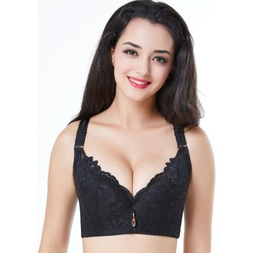 Large Size Bra bralette Push Up Bras For Women Underwear Lace Sexy Vest Bra Big Size lingerie Plus Brassiere C D Bh