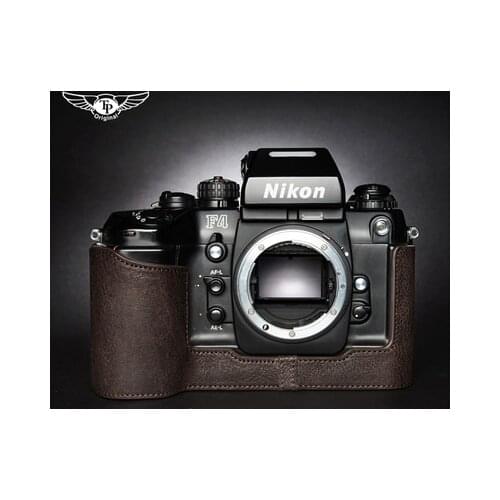 Handwork Photo Camera Genuine leather cowhide Bag Body BOX Case For Nikon F4 F6 Protective sleeve box base shell