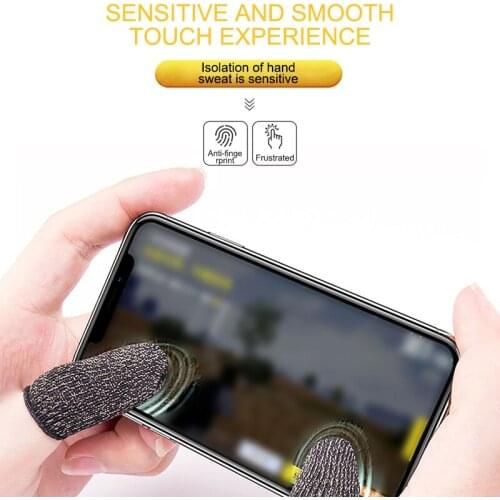 1 Pair Breathable Mobile Game Controller Finger Sleeve Touchs Trigger For PUBG game Accessories Gloves Finger Sleeve H-best