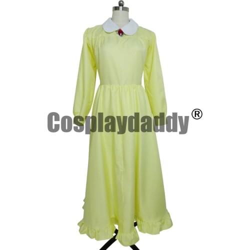 Howls Moving Castle Sophie Hatter Yellow dress Cosplay Costume F008