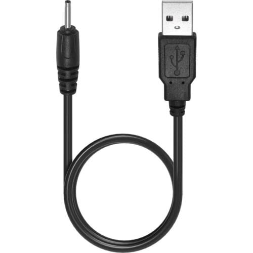 USB to DC 2.0 mm cable, USB 2.0 Type A male to DC 2.0 mm x 0.6 mm 5V DC stick power adapter connector charging cable