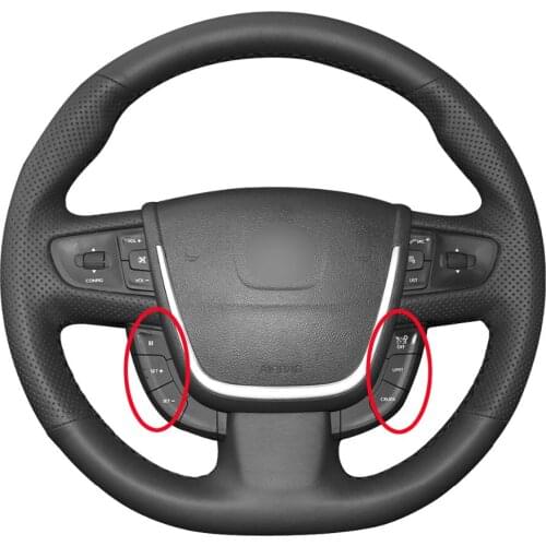 Hand-stitched Diy PU Micro Fiber Leather Car Steering Wheel Cover for Peugeot 508 2011-2008 508 SW 2011-2008 Accessories
