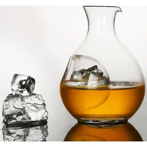 Creative Japanese Thumb Ice Jug Wine Bottle Decanter Wine Glass Sake Pot Hamster Nest Cooling Room Crystal Beer Cooler Container