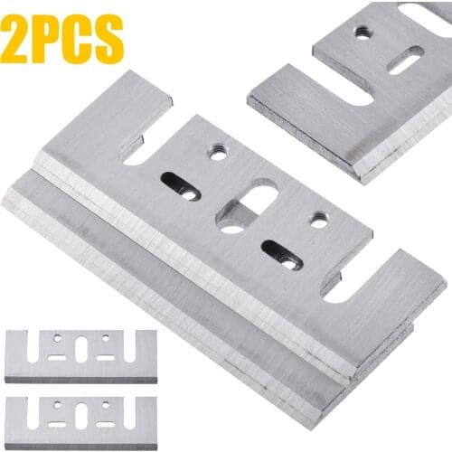 2pcs HSS Electric Planer Blades Woodworking Planer Blades Power Tools Accessories Replacement Quality For Cutting Craving Woods