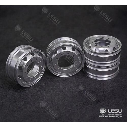 Metal Dual Rear Hub for RC 1/14 LESU Wheel Reduction Axles Tractor Truck Dumper DIY Model