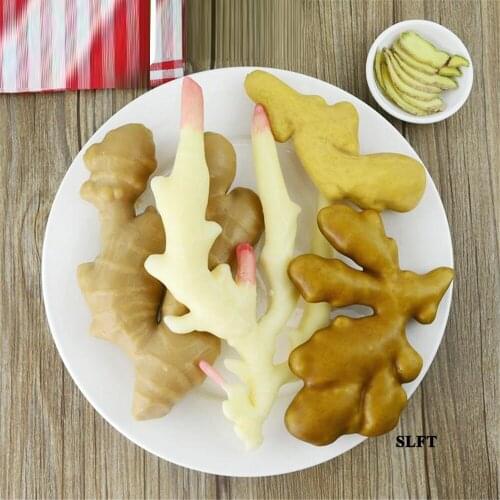 Dining room hotel supermarket green grocery Kitchen cabinet store shop decoration Faux artificial vegetables fake ginger model