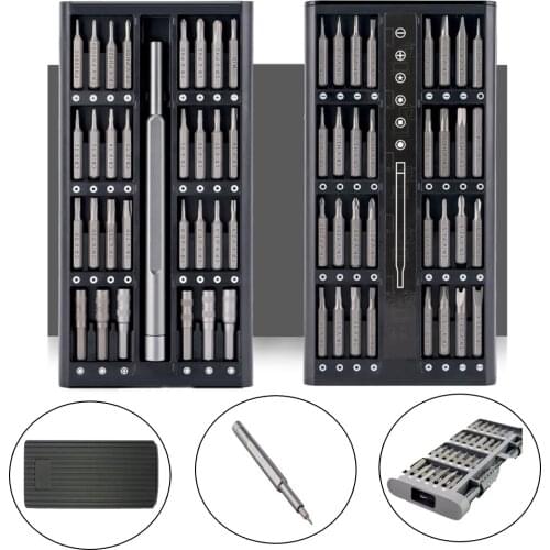 Screwdriver Set Torx Bit Precision Magnetic Screw Driver Kit DIY Multi Dismountable Screw Part Repair Tools Accessories 63-In-1