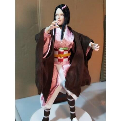 SUPER DUCK SET049 1/6th COSPLAY Oni Girl Clothes With Head Costume Set No Body Model Fit 12" PH TBL Figure Model