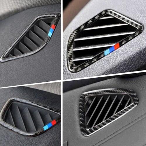 Carbon fiber Dashboard Air Conditioning Outlet Frame Cover Trim For BMW 1 3 4 5 7 Series X1 X3 X4 X5 X6 F30 F10 F15 F16 G30 E90
