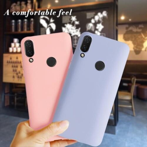 Candy color silicone phone case for Huawei P Smart + 2018 INE-LX1r matte soft tpu cases for Huawei P Smart Plus 2018 back cover