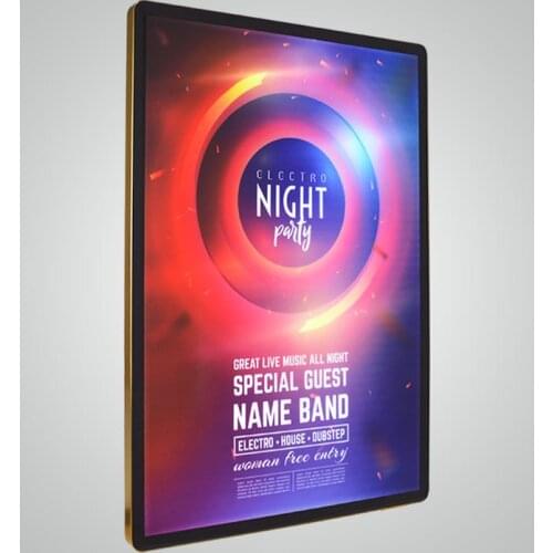 Light box advertising magnetic billboard advertising diy advertising led light box