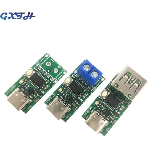 Type-C USB-C PD2.0 3.0 to DC USB decoy fast charge trigger Poll detector PD 5A9v 12v 15v 20V Detector laptop power supply change