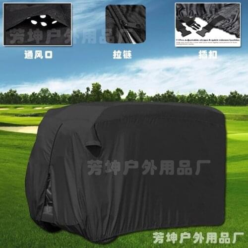 Outdoor Waterproof Cover Products 4-seater Golf Cart Cover 210D Golf Cart Cover
