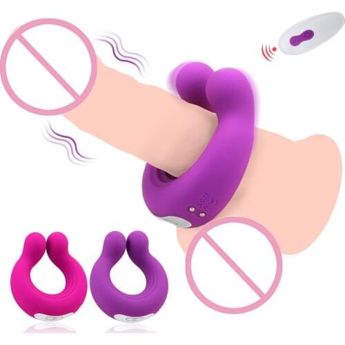 Couple Vibrator 9 Speeds Cock Ring Vibrator Sex Toys Penis Clitoral Stimulation Clitoris Stimulator Massager Vibrator