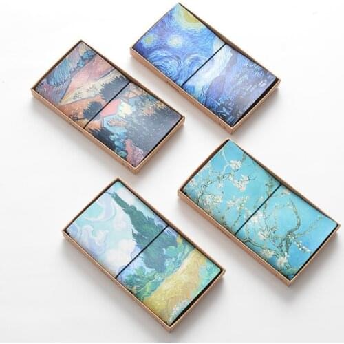 Vincent Van Gogh Notebook Starry Night Interactive Animation Planner Office Stationery Gift for Students