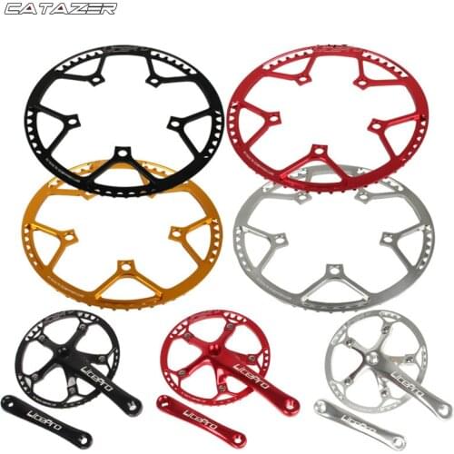 1pcs Litepro Ultralight 130 BCD 45T 47T 53T 56T 58T A7075 Alloy BMX Chainring Folding Bicycle BMX Chainwheel Bike Crankset Tooth