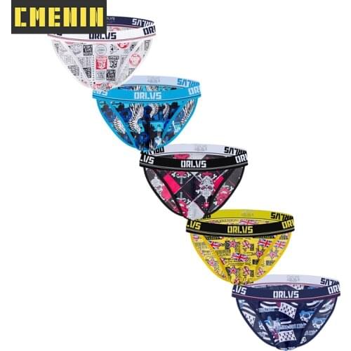 5Pcs New Cotton Low Waist Sexy Man Underwear Brief Men Underpants New Slip Gay Panties Jockstrap Mens Briefs Lingerie OR6111