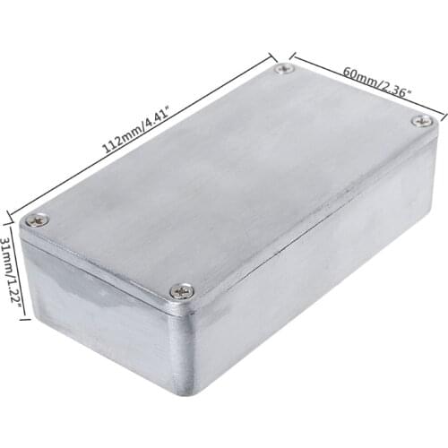 Effect Aluminum Box Metal Electrical Case Guitar Instrument Enclosure DIY