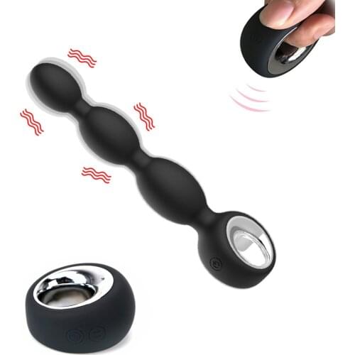 VATINE Anal Plug Vibrator Prostate Massage Wireless Remote Control Anal Beads Vibrator Sex Toys Male Masturbator for Men