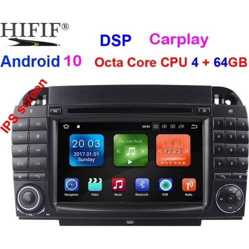 IPS Android 10 Car DVD GPS player For Mercedes Benz S-Class W220 W215 S280 S320 S400 S500 Radio SD Octa Core 4G RAM Navi USB SD