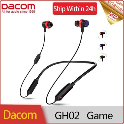 Dacom GH02 Wireless Bluetooth Gaming Earphones Apt-X RGB Lights 3D Stereo DSP Noise Canceling Headset for IPhone Xiaomi Huawei