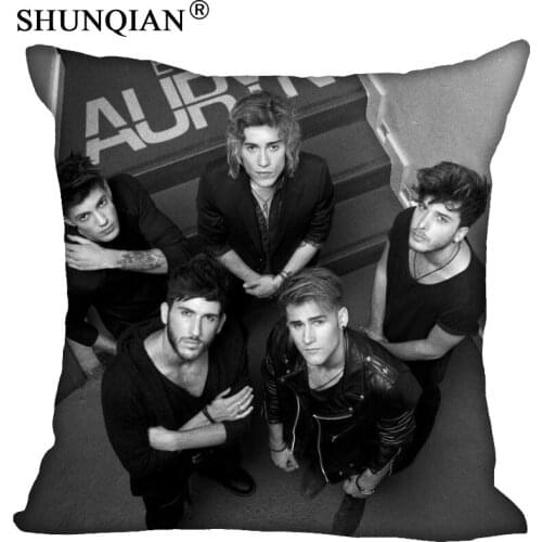 Custom Square Pillowcase Auryn soft 60x60cm (Two Sides) Pillow Cover Zippered 1pcs Custom Pillow Cover More Size