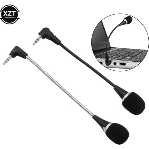 Flexible Mini 3.5mm Jack Plug Wired Audio Microphone Microfone Mic for Computer Laptop Notebook Tablet PC Skype Microphone Mic