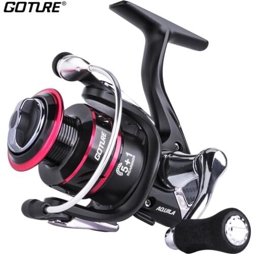 Goture AQUILA Light Weight Graphite Body Spinning Fishing Reel Japanese Center Of Gravity Technology 500-5000 Max Drag 8KG