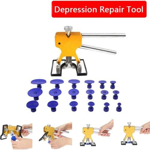 Car sink repair tool auto repair sheet metal dent repair suction sucker bump repair 18pcs cushion Car depression repair tools