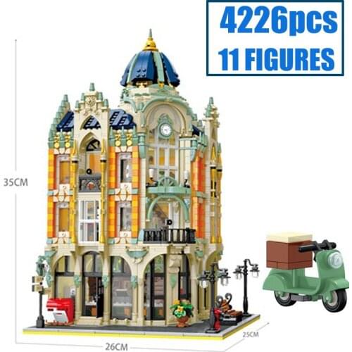 NEW MOC-17366 11 DOLLS Street View Creative Series Compatible 10182 Post Office Corner Building Blocks Bricks Kids Toys Gifts