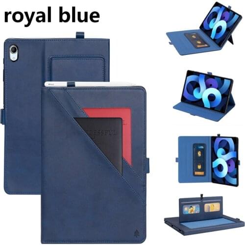Multifunction Bags PU Leather Flip Stand Case for IPad Air 4 10.9 2020 A2072 Tablet Cover with Pencil Holder Wallet Card Funda
