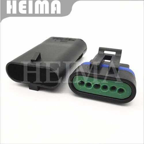 10-30sets Delphi Metri-Pack 6 Pin male female electrical flat accelerator pedal plug sensor socket connector 12066317 12162261